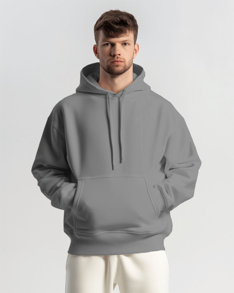 Nitorious Atelier grey Luxe hoodie made from premium cotton fleece, offering a soft and cozy fit. This hoodie features a sleek design and versatile color, perfect for adding a touch of luxury to your casual wardrobe.