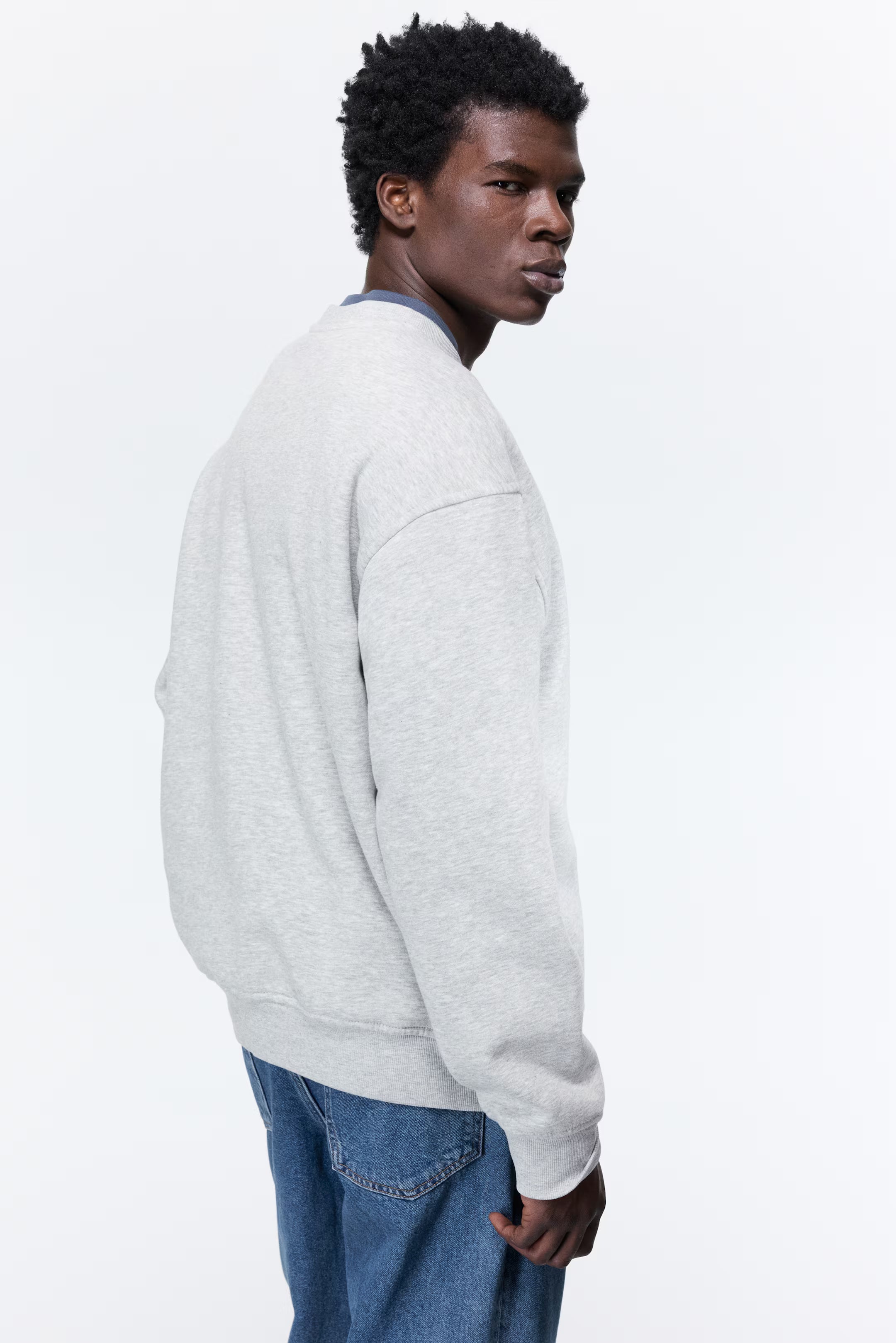 Nitorious Atelier Grey Marl Luxe Sweatshirt
