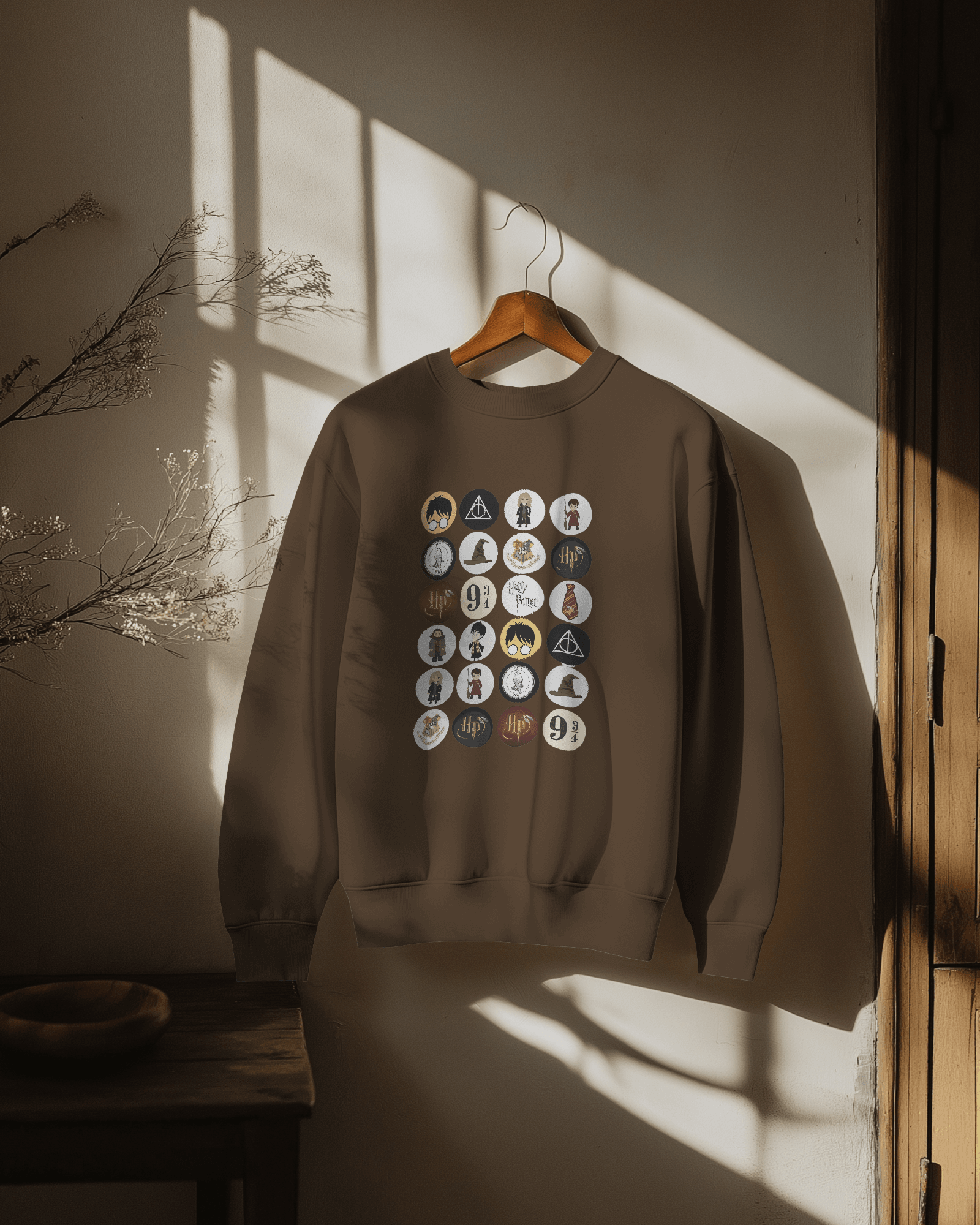 Harry Potter Brown Luxe Sweatshirt.