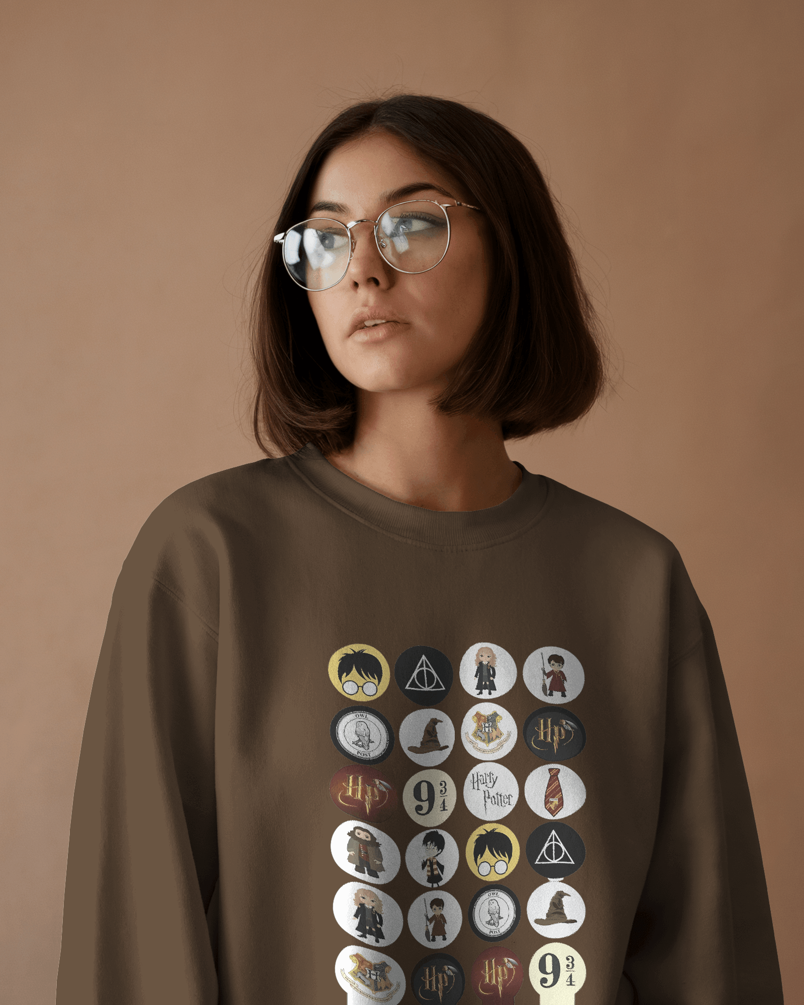 Harry Potter Brown Luxe Sweatshirt.