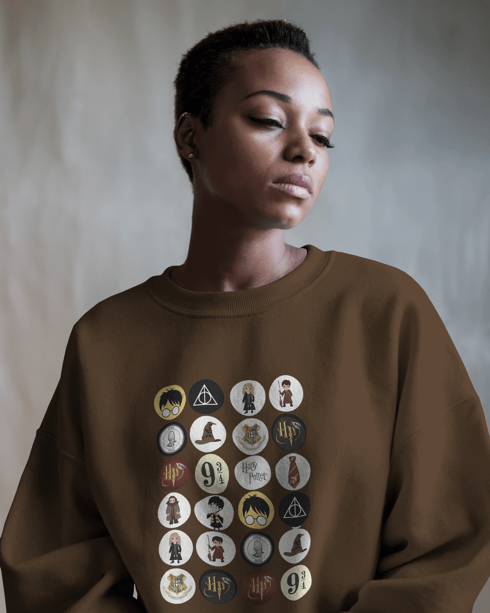 Harry Potter Brown Luxe Sweatshirt.