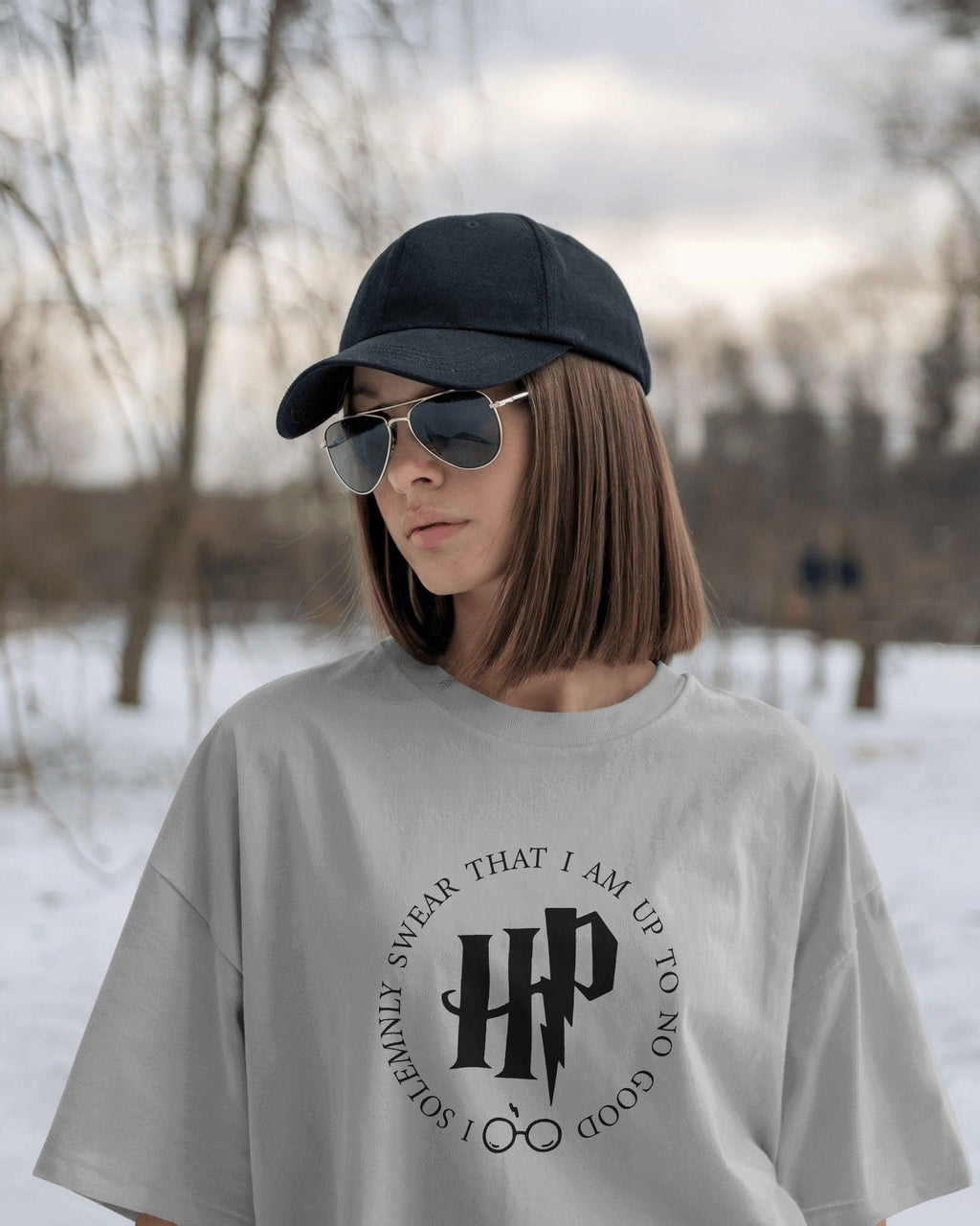 White Harry Potter-themed t-shirt from Nitorious Atelier featuring a magical design inspired by the Wizarding World. Made from premium cotton, this t-shirt offers superior comfort and durability for every Potterhead.
