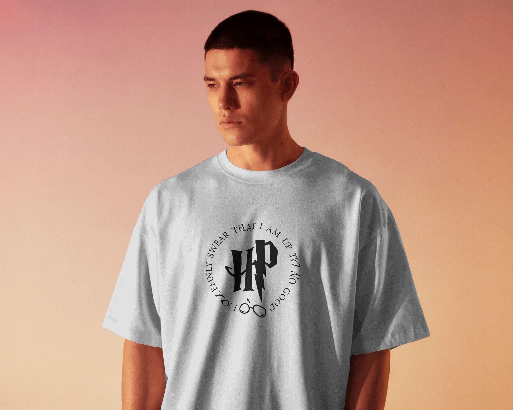White Harry Potter-themed t-shirt from Nitorious Atelier featuring a magical design inspired by the Wizarding World. Made from premium cotton, this t-shirt offers superior comfort and durability for every Potterhead.
