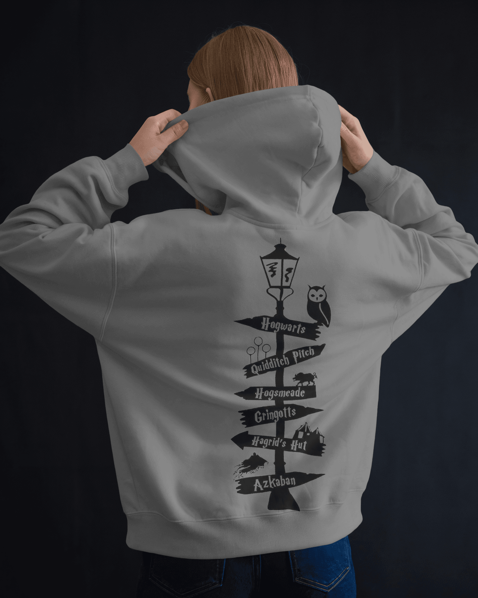 Harry Potter Grey Luxe Hoodie