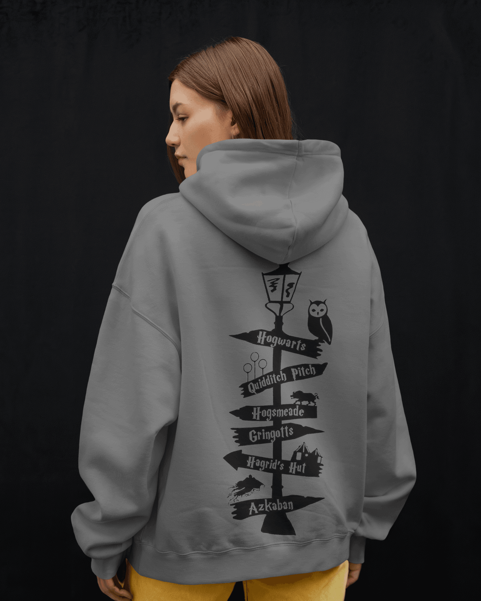 Harry Potter Grey Luxe Hoodie
