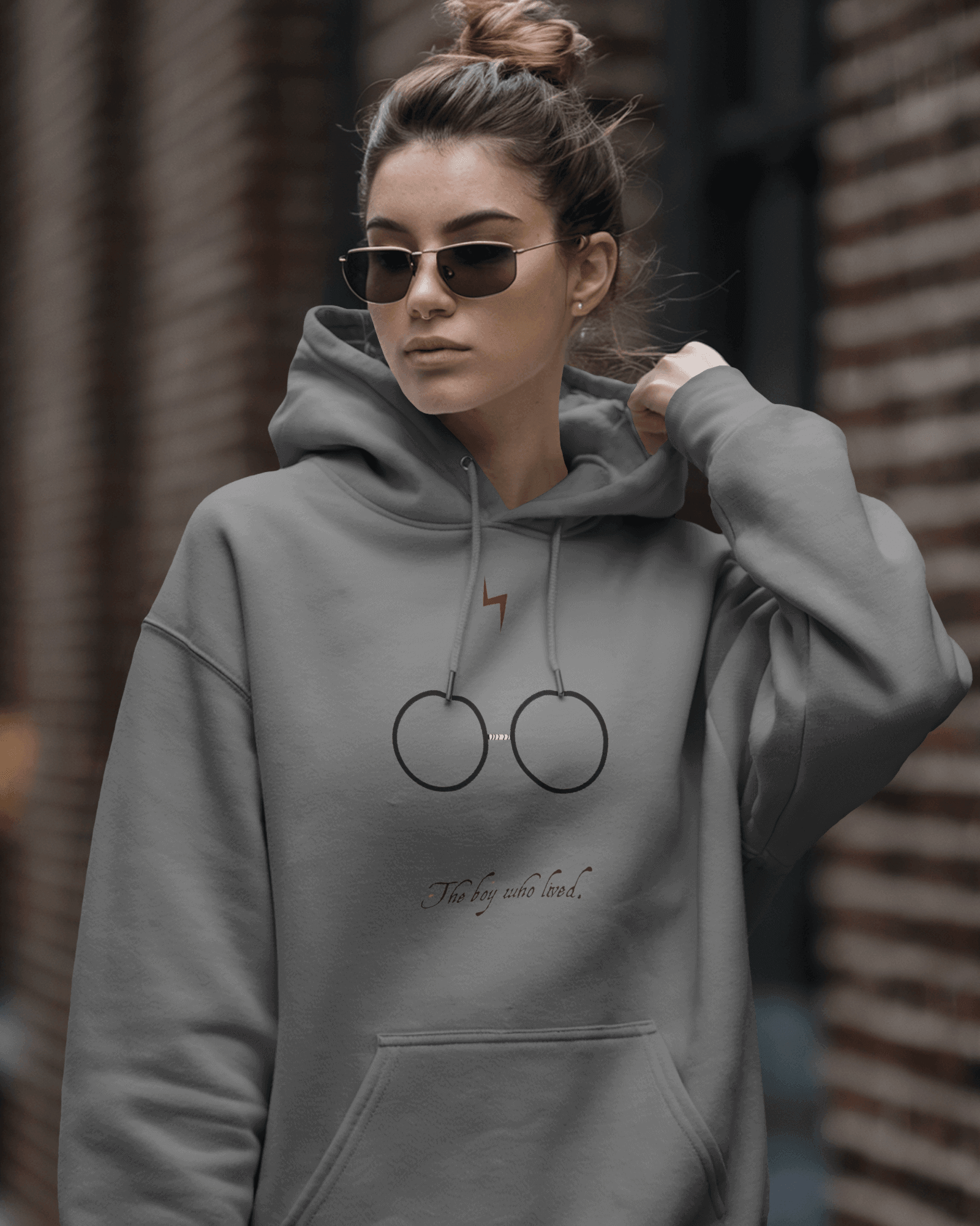 Harry Potter Grey Luxe Hoodie.