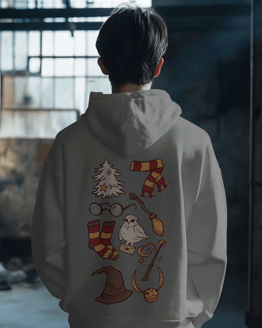 Harry Potter Grey Luxe Hoodie.
