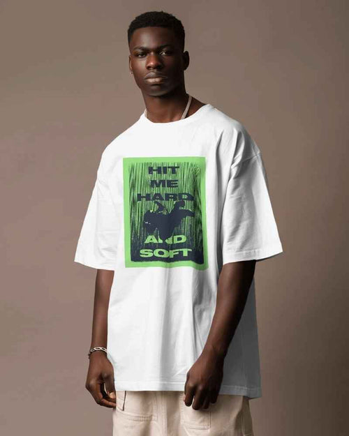 Billie Eilish Hit Me Hard & Soft Oversized White T-shirt