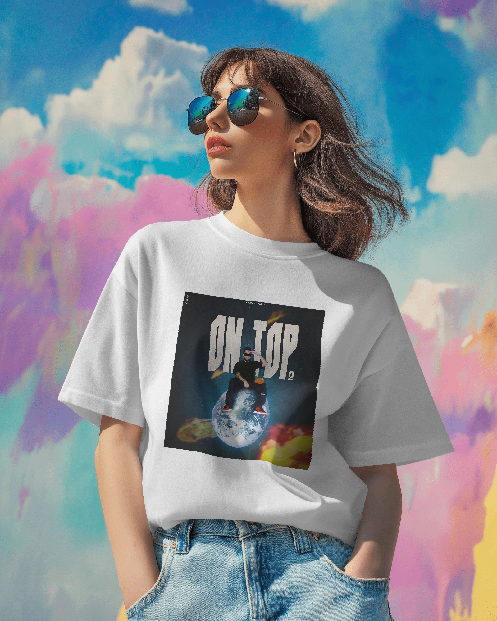 Karan Aujla-themed tshirt by Nitorious Atelier featuring a bold graphic print of the artist. Crafted from premium cotton, this tshirt offers comfort, durability, and style, perfect for fans and casual wear enthusiasts alike.