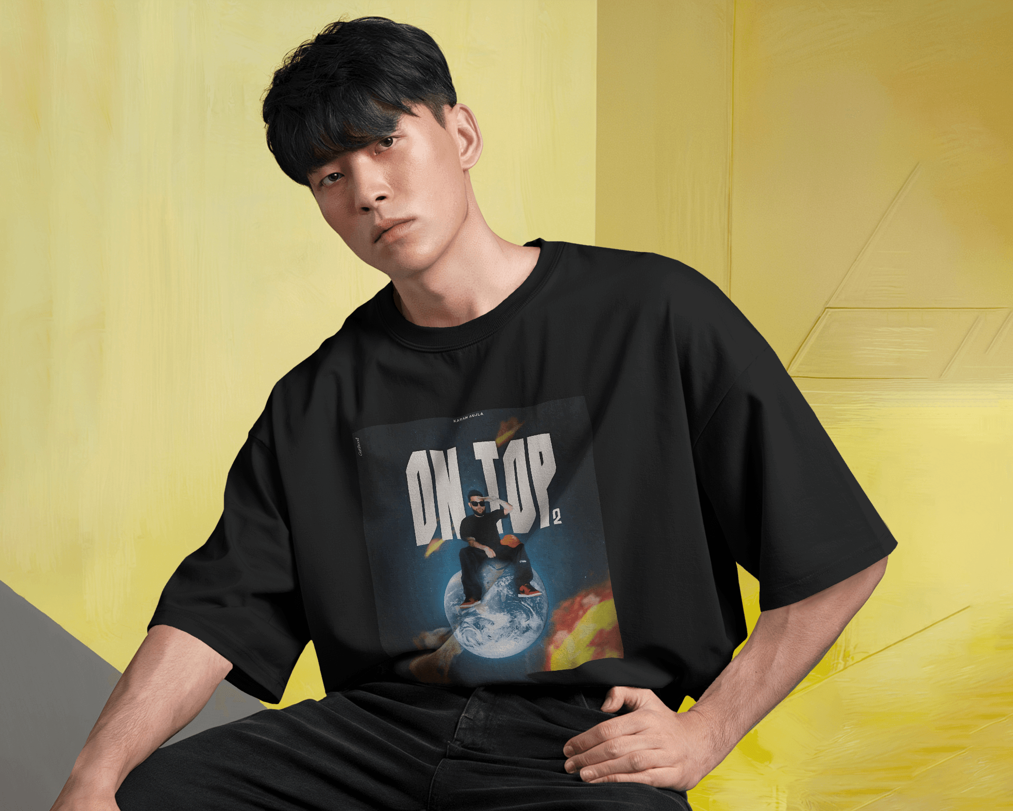 Karan Aujla Oversized Tshirt.