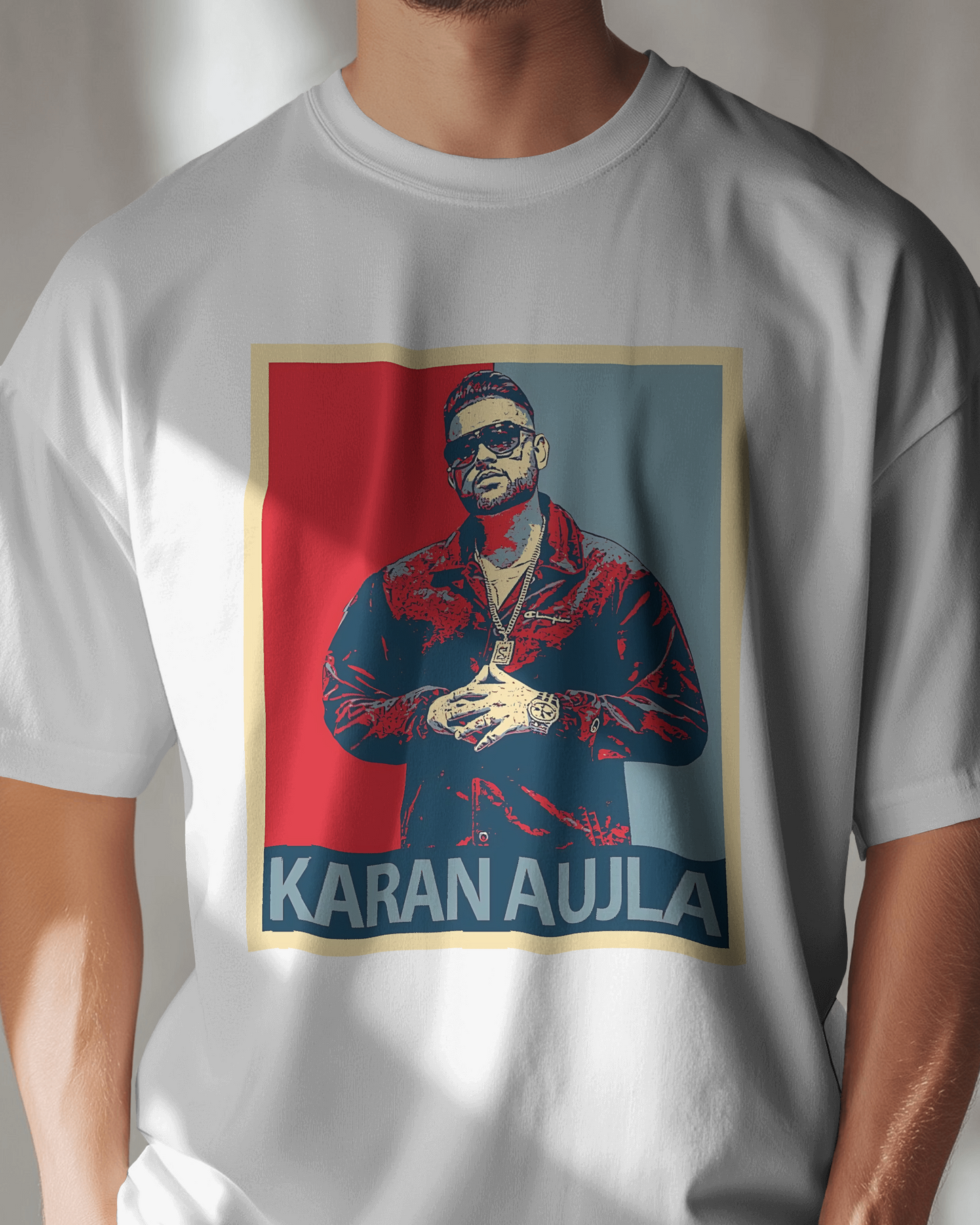 Karan Aujla t-shirt from Nitorious Atelier, featuring a bold graphic print of the Punjabi singer with intricate detailing. Made from premium 220 gsm cotton, this t-shirt offers both comfort and a stylish tribute to fans of Karan Aujla.