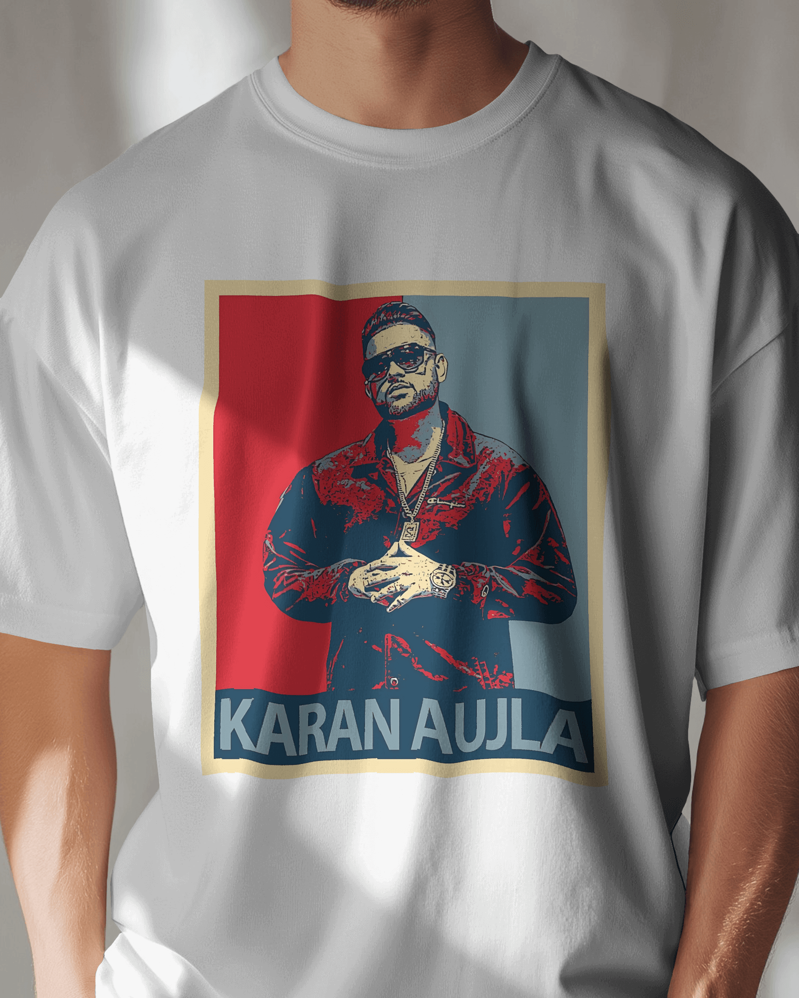 Karan Aujla Oversized White.