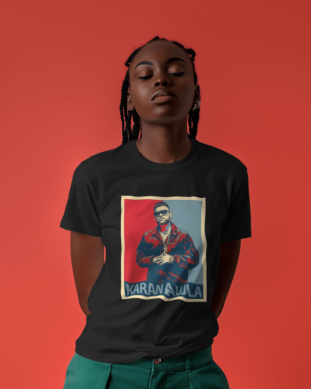 Karan Aujla Regular Fit Black.