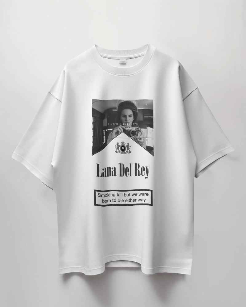 Lana Del Rey Oversized White T-shirt