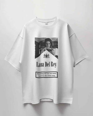 Lana Del Rey Oversized White T-shirt