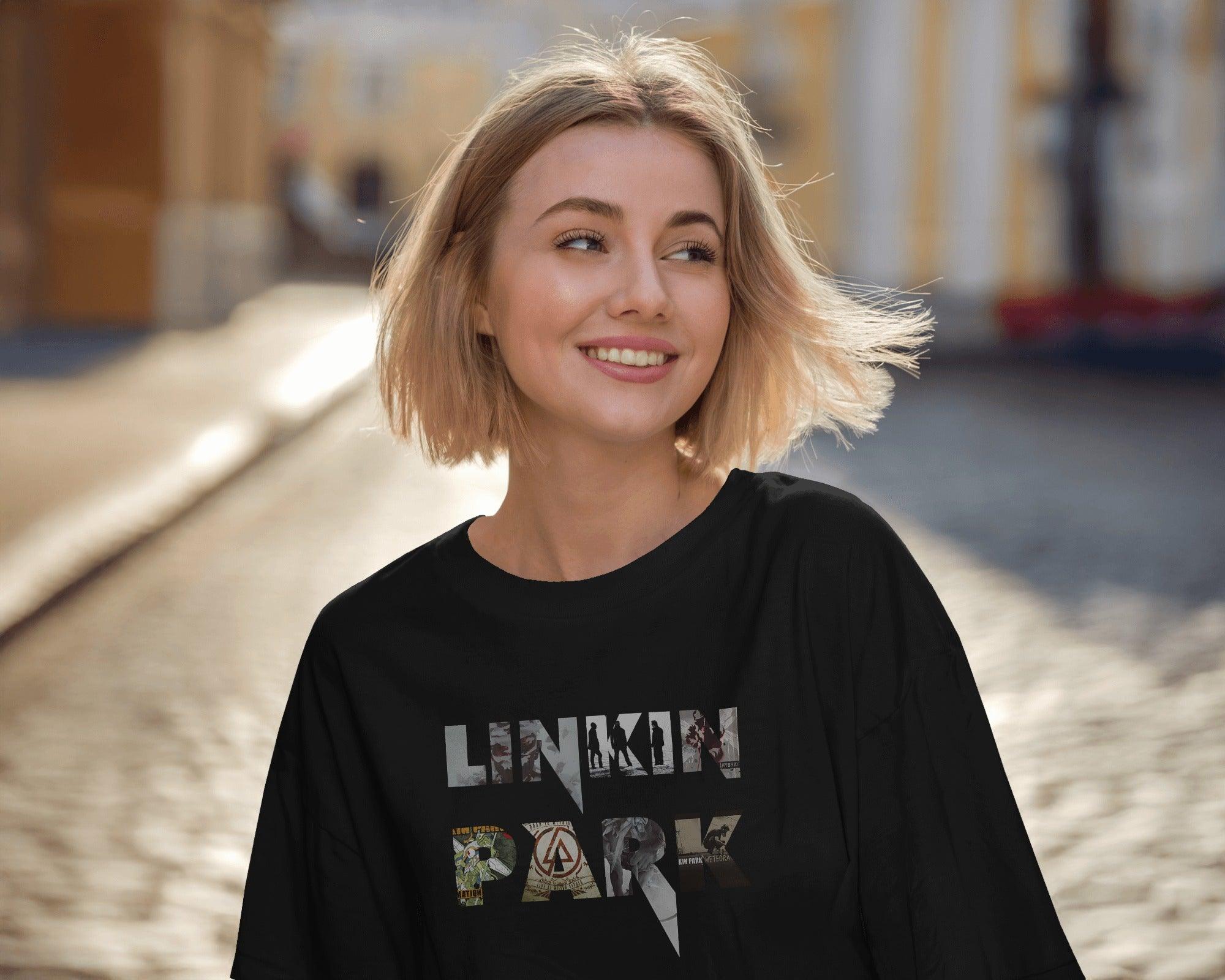 Linkin Park Band Oversized Black Tshirt