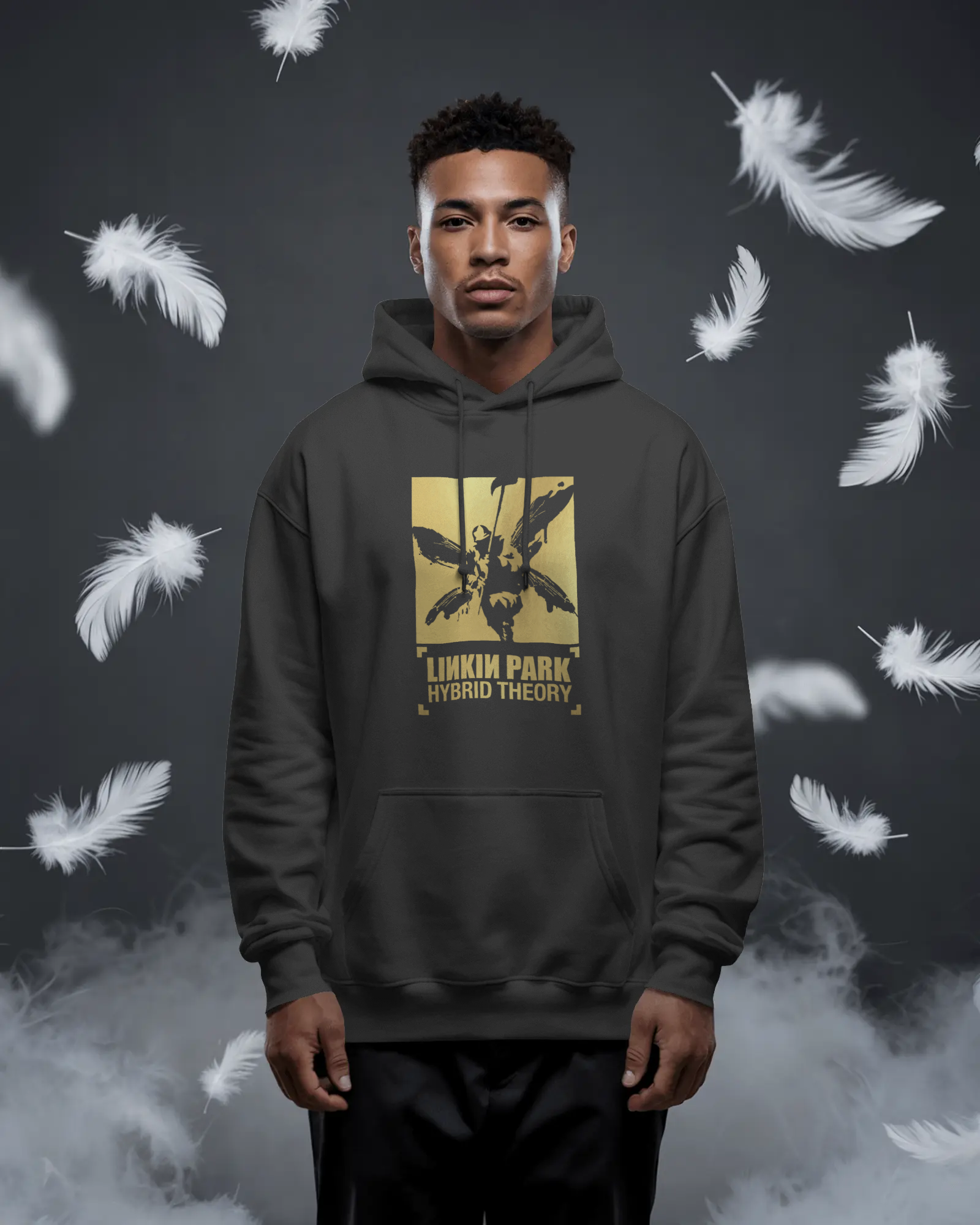 Linkin Park Hybrid Theory Black Luxe Hoodie