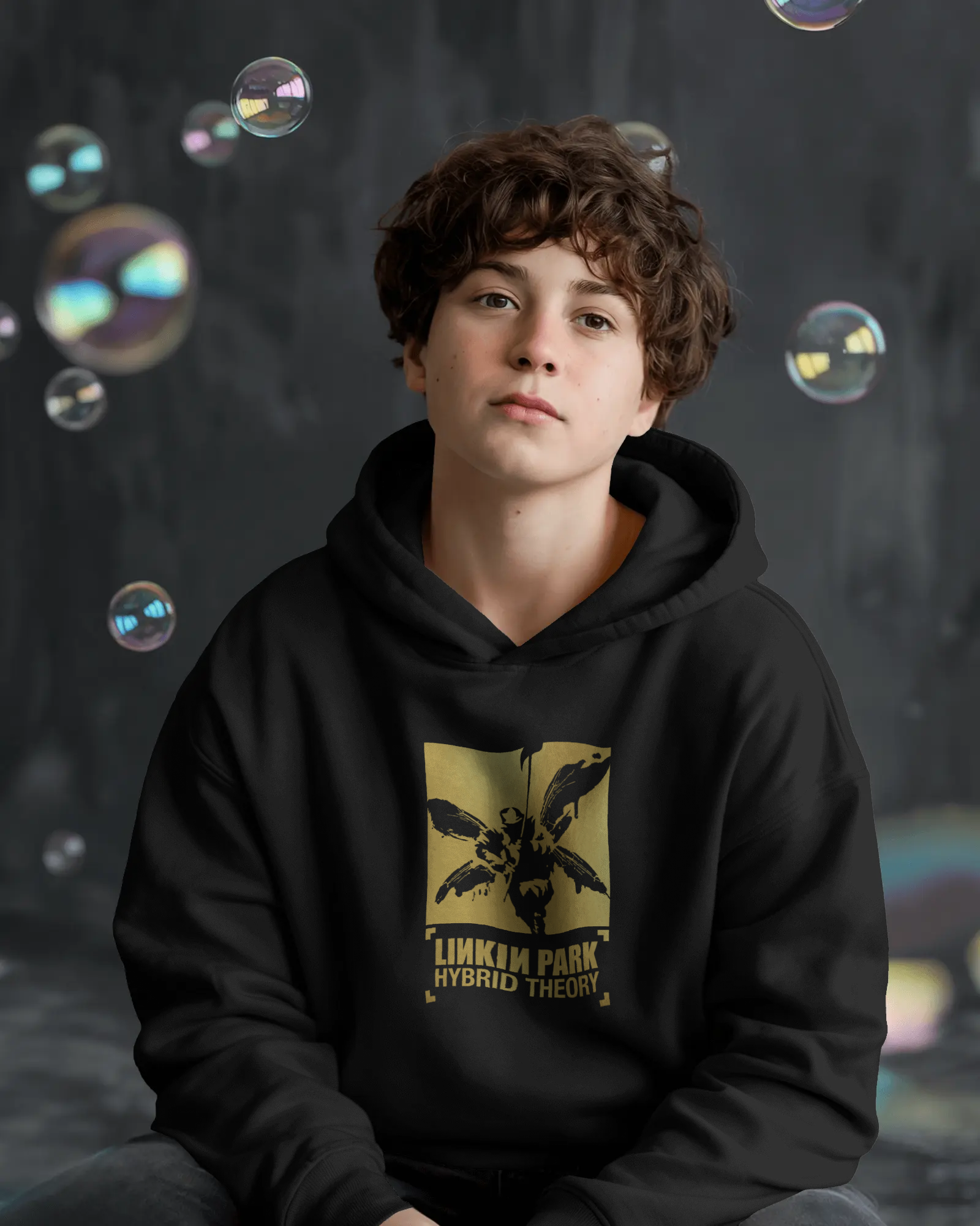 Linkin Park Hybrid Theory Black Luxe Hoodie