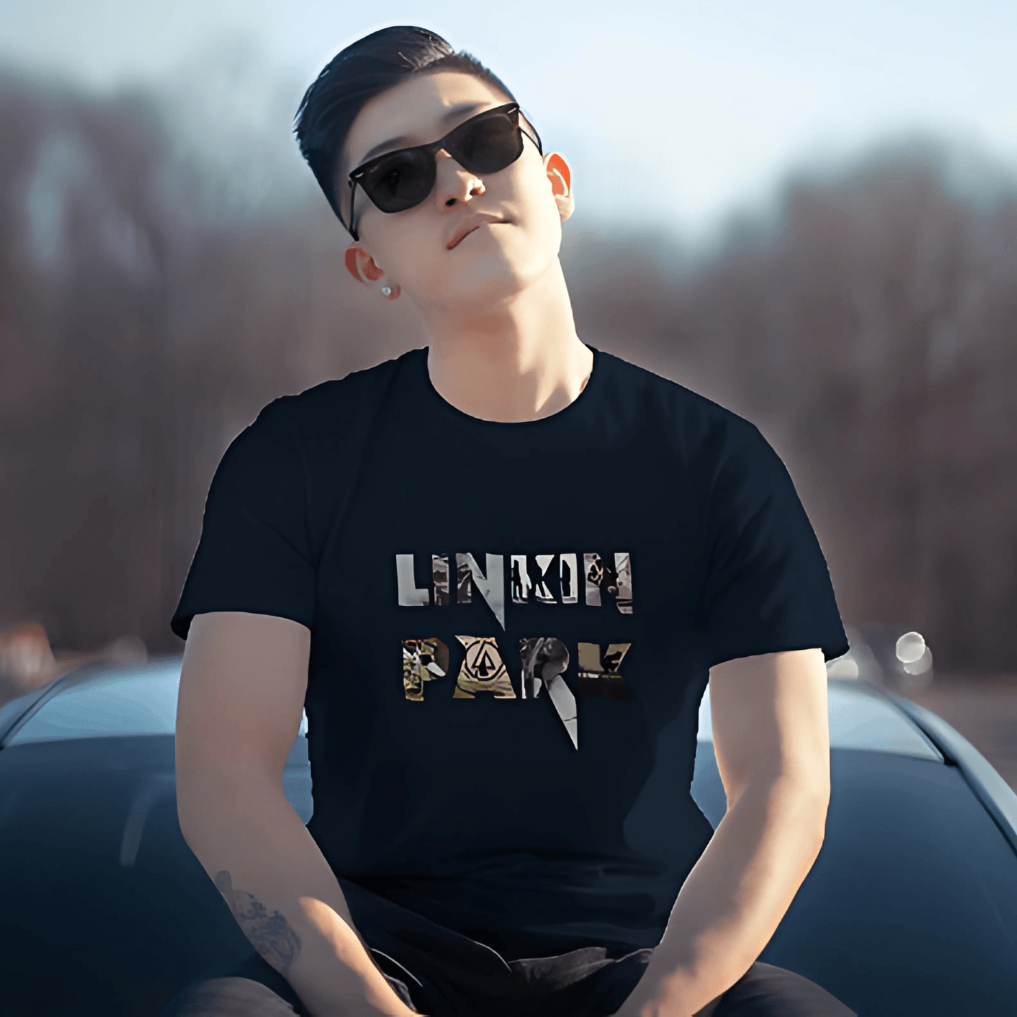 Linkin Park Regular Fit Dark Blue.