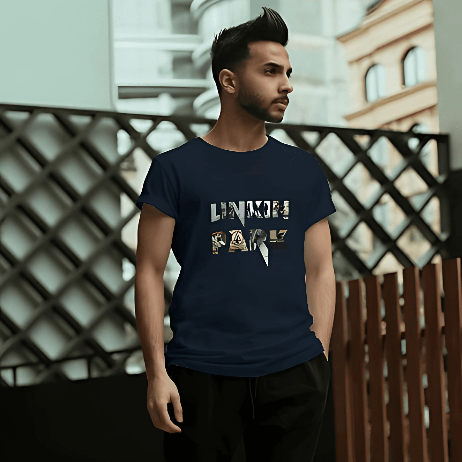 Linkin Park Regular Fit Dark Blue.