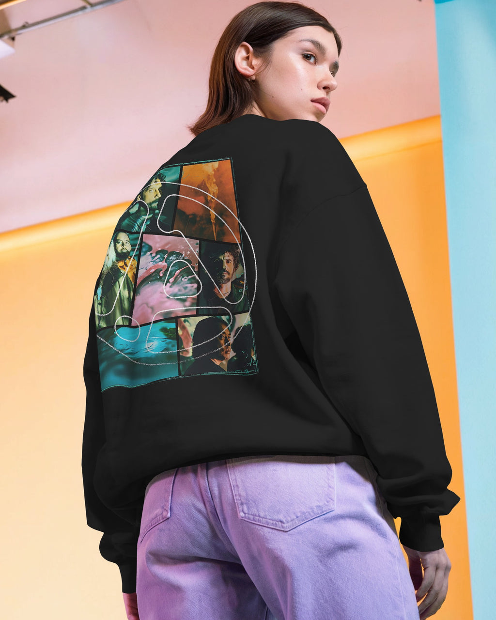 Linkin Park From Zero Black Luxe Sweatshirt from Nitorious Atelier Linkin Park Lollapalloza concert India