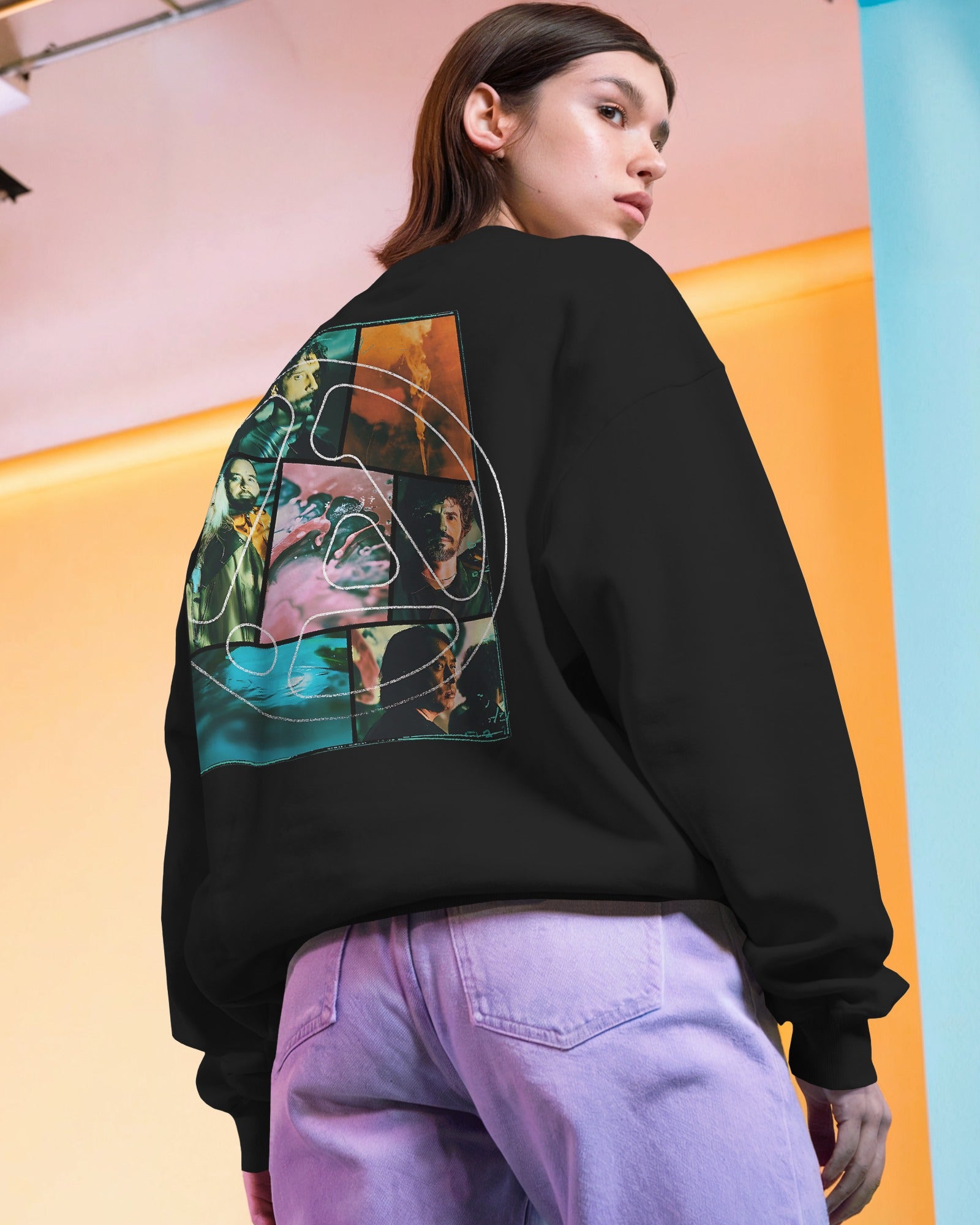 Linkin Park From Zero Black Luxe Sweatshirt from Nitorious Atelier Linkin Park Lollapalloza concert India