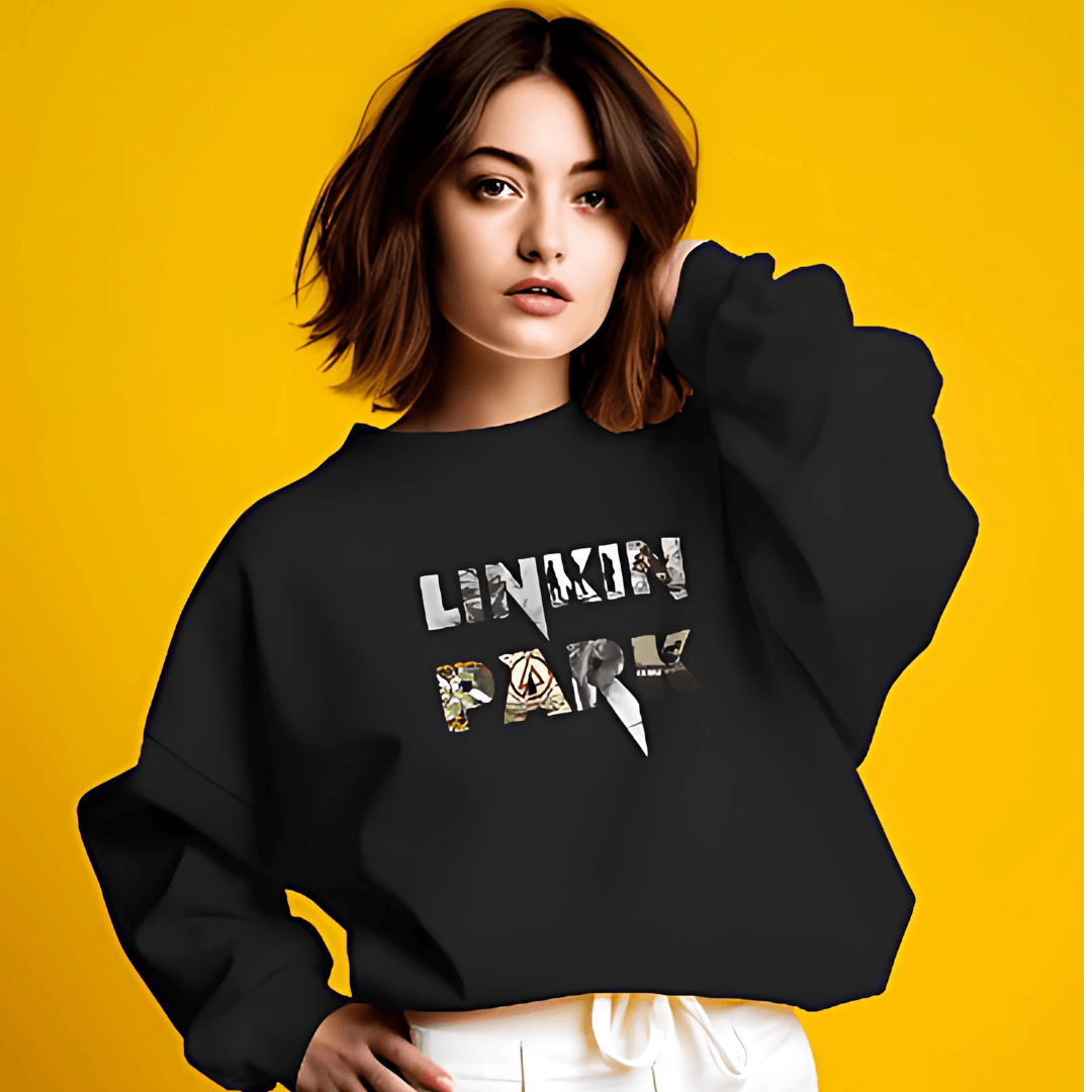 Nitorious Atelier Luxe Black Linkin Park Sweatshirt.