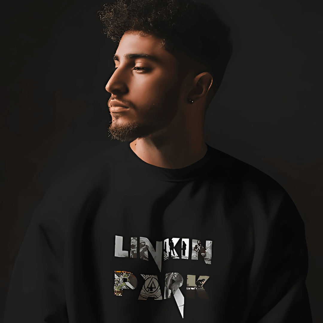 Nitorious Atelier Luxe Black Linkin Park Sweatshirt.