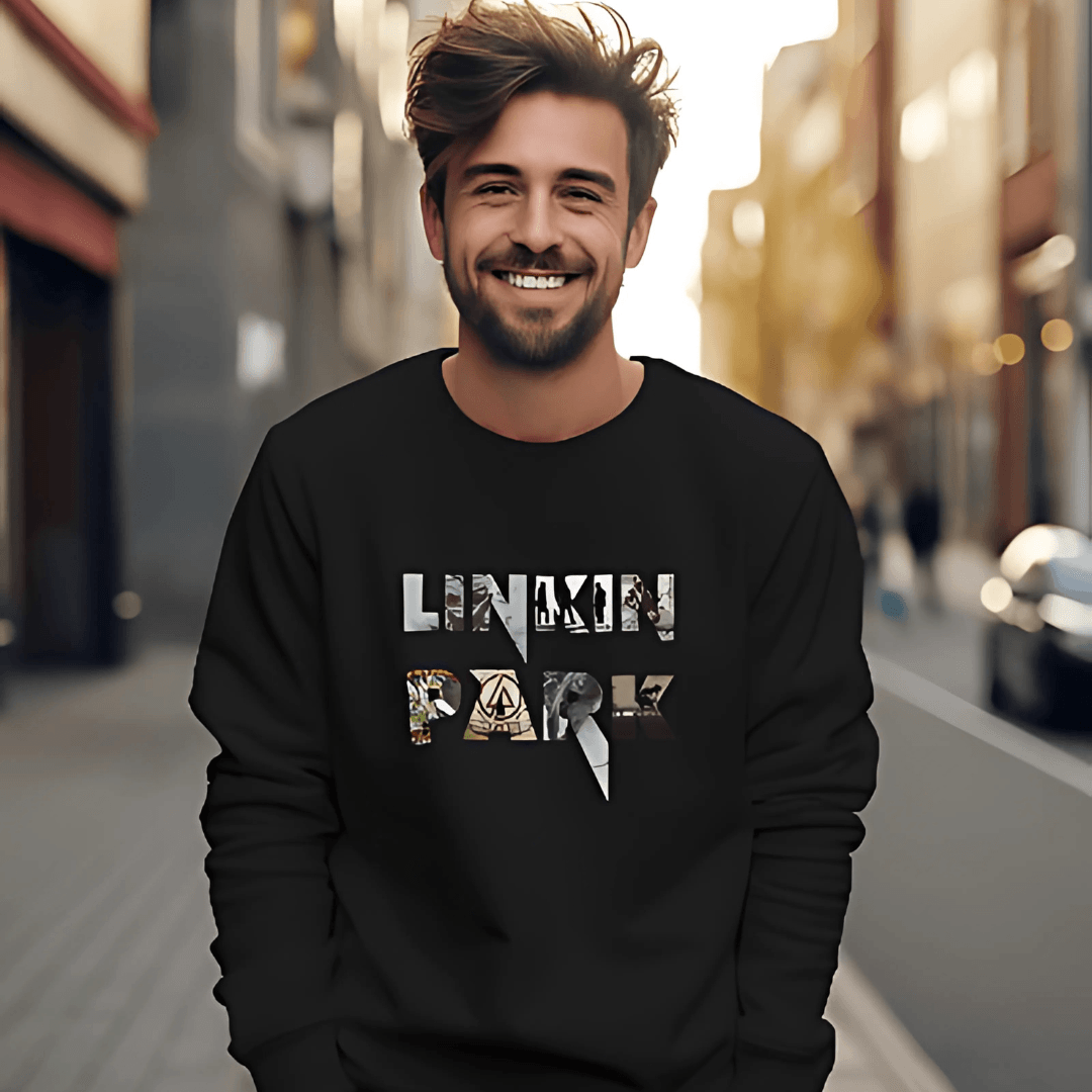 Nitorious Atelier Luxe Black Linkin Park Sweatshirt.