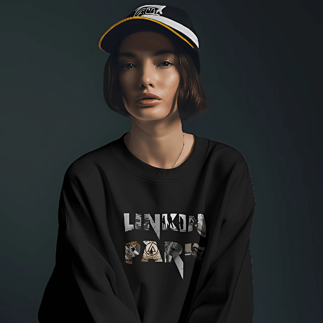 Nitorious Atelier Luxe Black Linkin Park Sweatshirt.