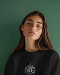 Nitorious Atelier Luxe Black New York City Printed Sweatshirt