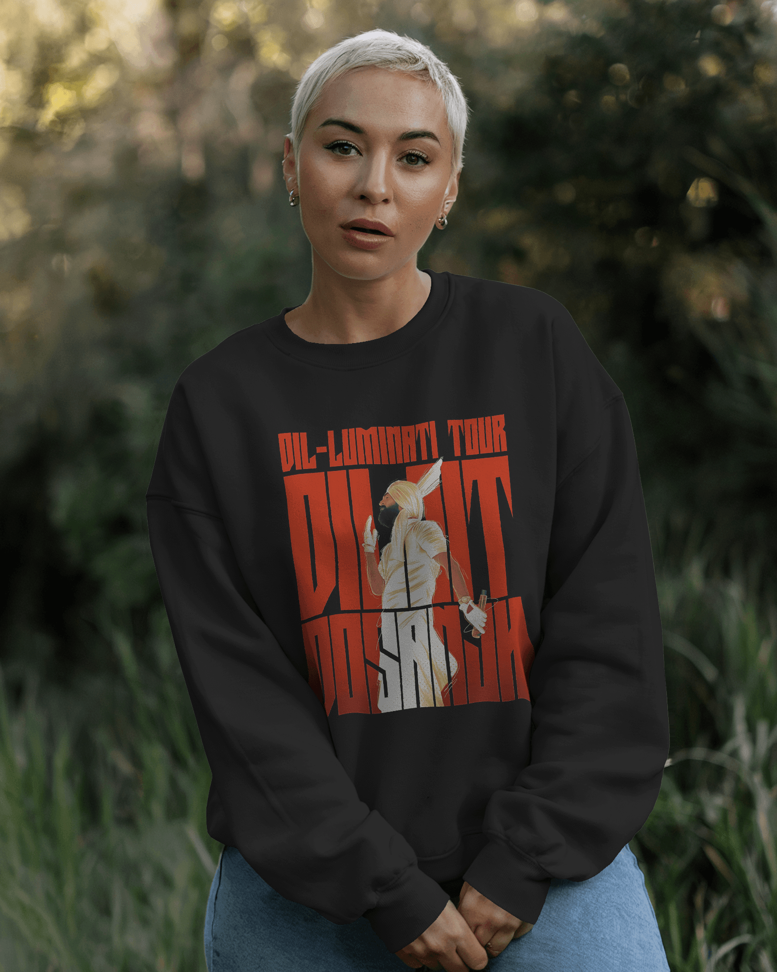 Nitorious Atelier Luxe Diljit Dosanjh Dilluminati Sweatshirt.