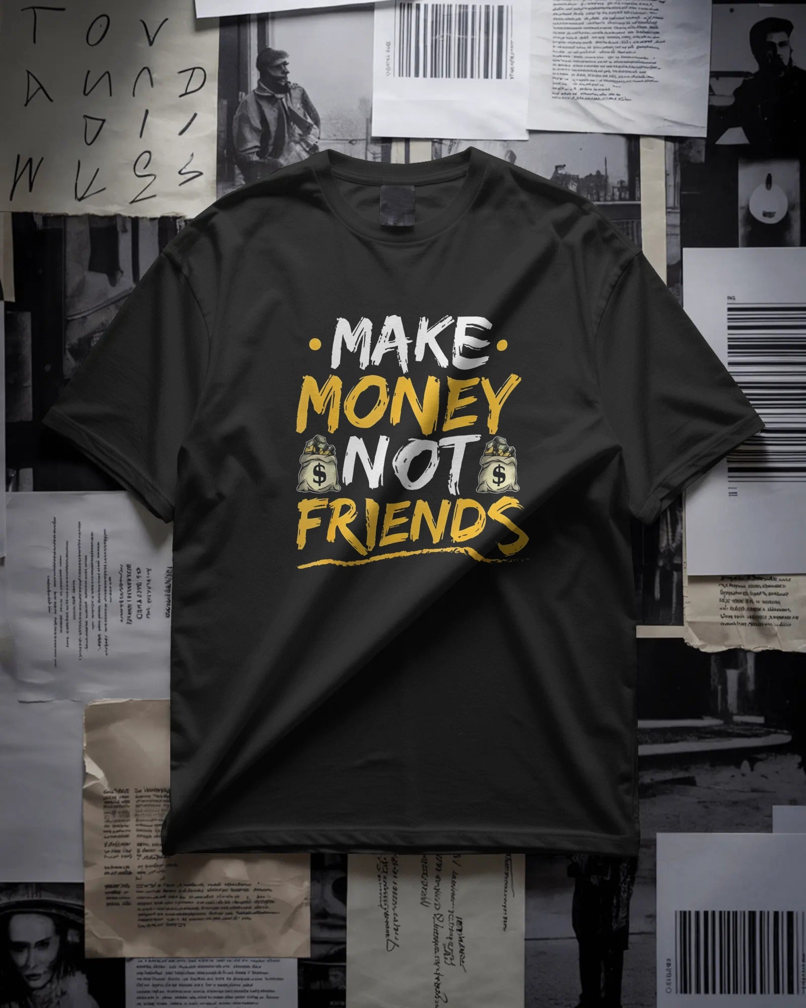 Nitorious Atelier Make money graphic printed Oversized Tshirt