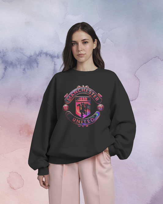 Manchester United Black Luxe Sweatshirt