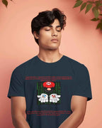 Mario Regular Fit Dark Blue T-shirt