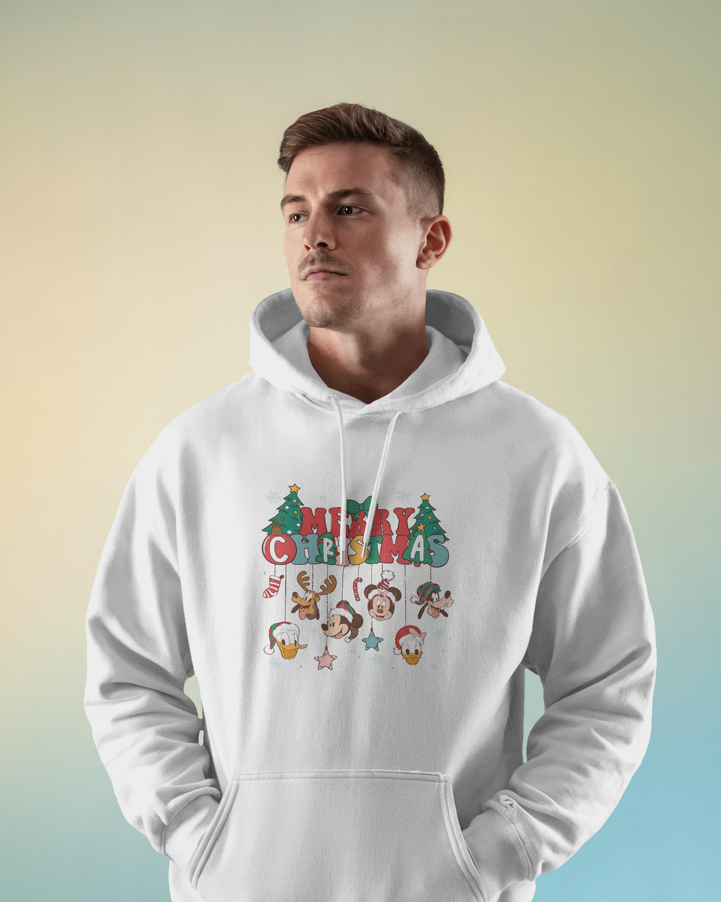 Merry Christmas luxe hoodie by Nitorious Atelier in a cosy and premium cotton fleece. Featuring festive typography and cheerful holiday graphics, this hoodie is perfect for celebrating the Christmas season in style and comfort.