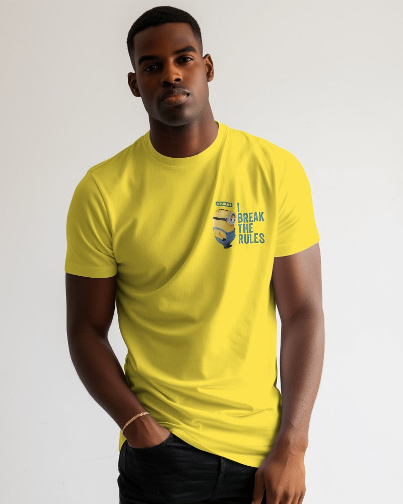 Regular fit yellow t-shirt from Nitorious Atelier featuring a fun Minion quote. Made from premium cotton, this t-shirt offers a cheerful and comfortable wear for Minion fans.