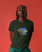 Mountains Regular Fit Pine Green T-shirt
