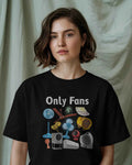 Only Fans Oversized Black Tshirt