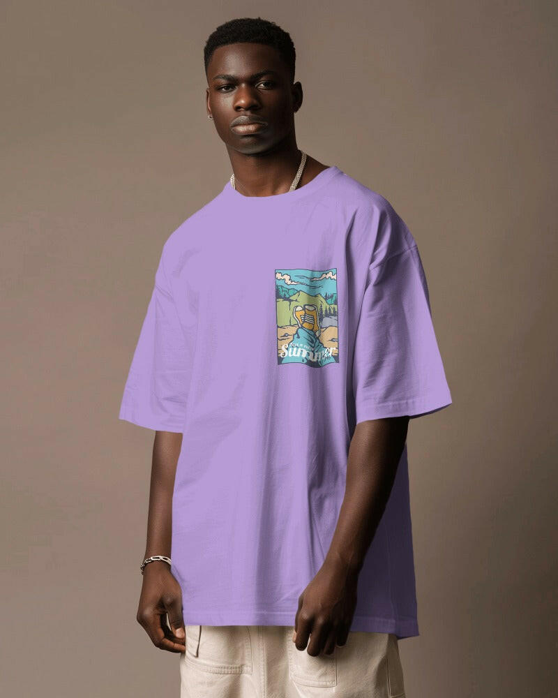 An oversized, cool boy Printed tee from Nitorious Atelier, offering comfort and style in equal measure.