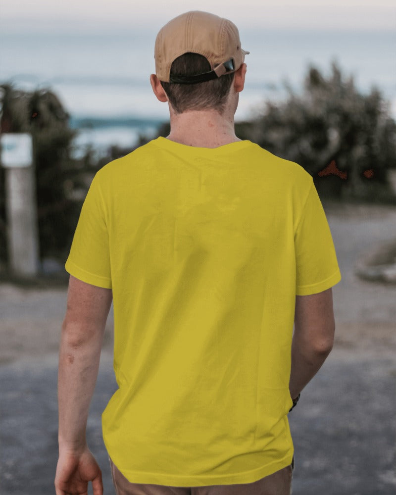 Peace yellow regular fit t-shirt from Nitorious Atelier. Featuring a serene peace symbol graphic, this t-shirt is crafted from premium cotton for a comfortable and durable wear. Perfect for spreading positive vibes in a stylish way