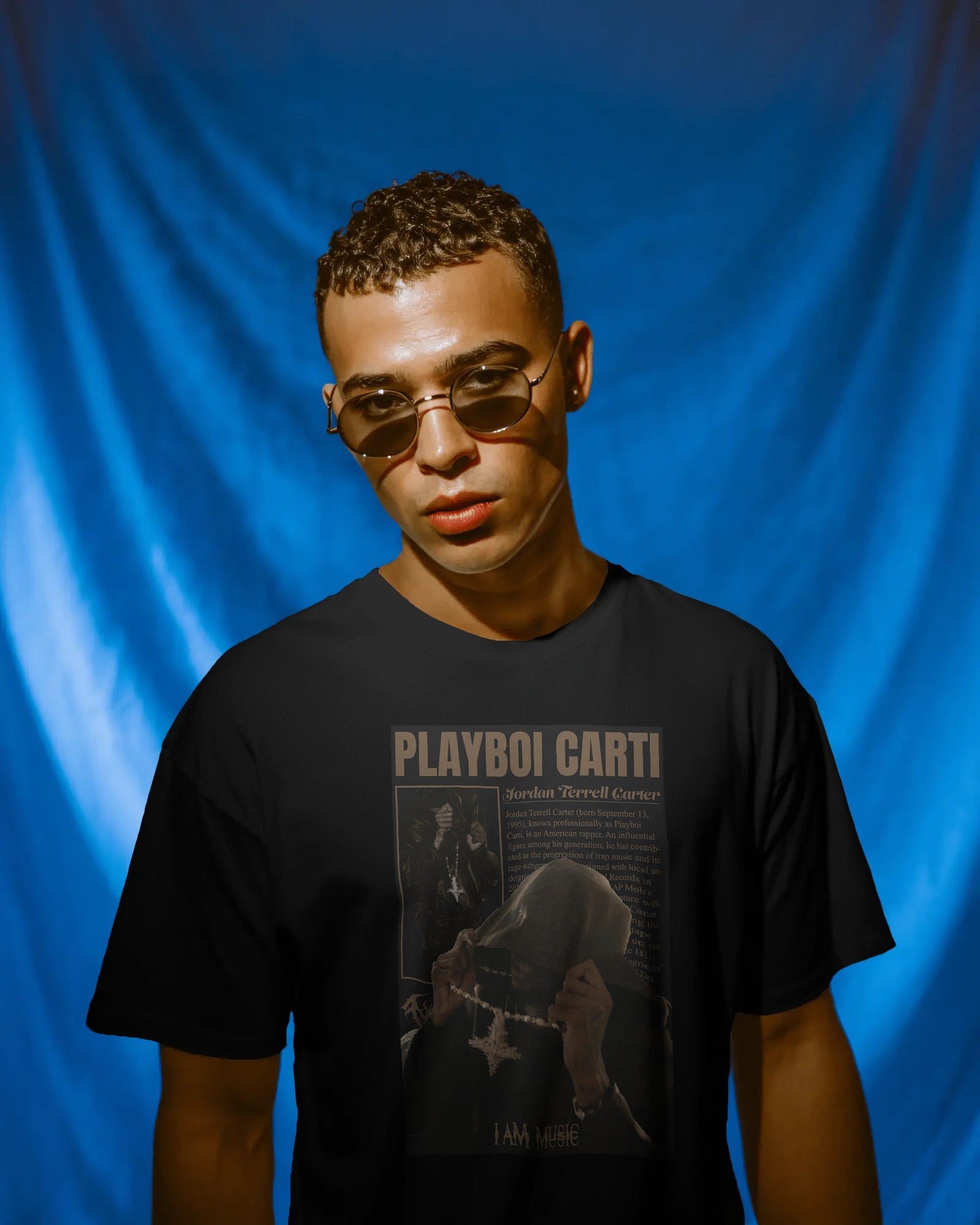 Nitorious Atelier Playboi Carti Concert Oversized Black Tshirt