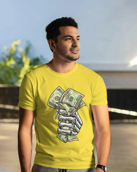 Nitorious Atelier's regular fit tee, featuring Money print, combines comfort and style effortlessly