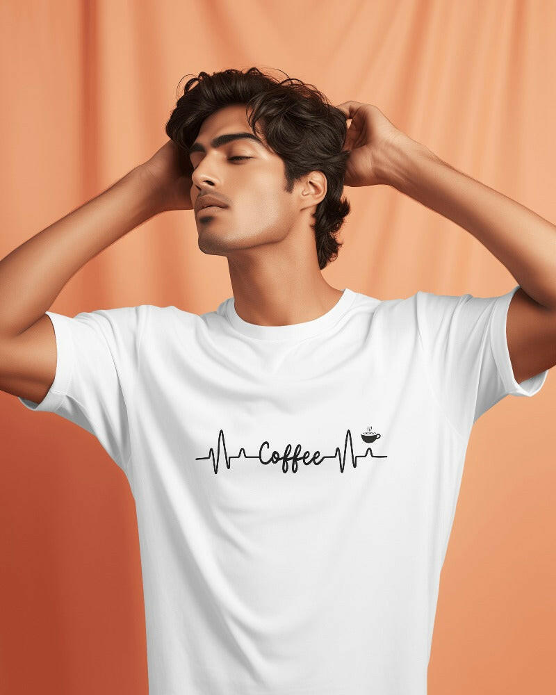 Nitorious Atelier's regular fit tee, featuring Coffee print, combines comfort and style effortlessly