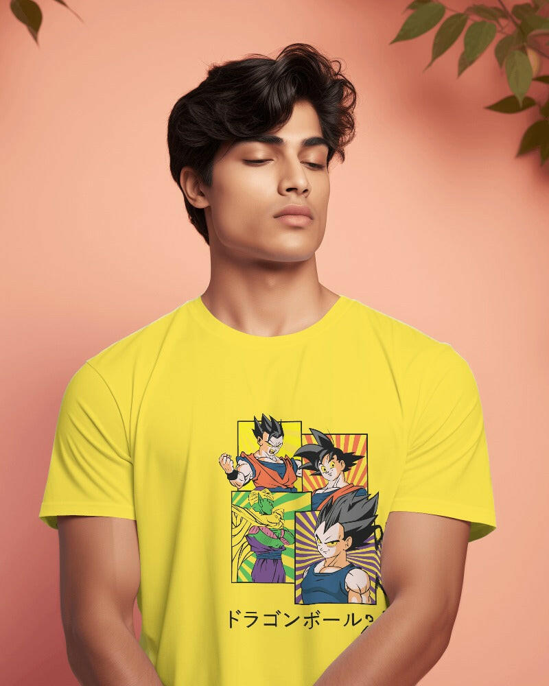 Nitorious Atelier's regular fit tee, featuring Dragon Ball Z print, combines comfort and style effortlessly