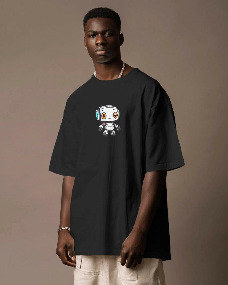 An oversized, Robot Power up Printed tee from Nitorious Atelier, offering comfort and style in equal measure.