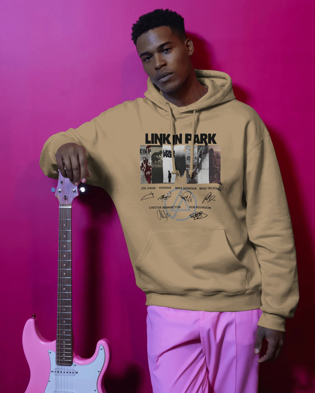 LP Signature Edition Beige Luxe Hoodie from Nitorious Atelier