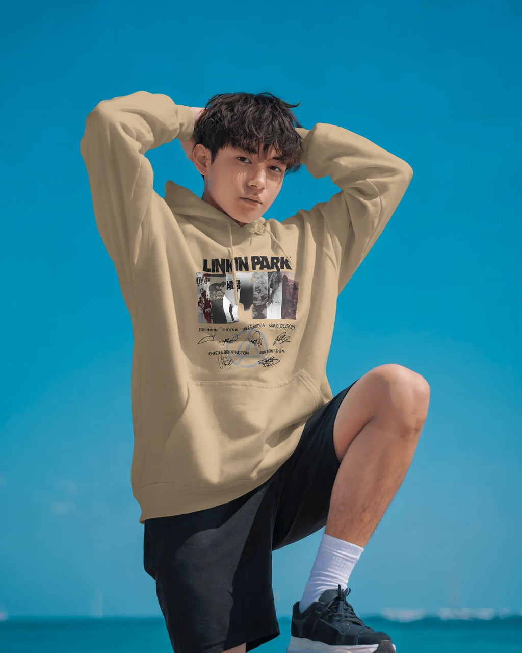 LP Signature Edition Beige Luxe Hoodie from Nitorious Atelier