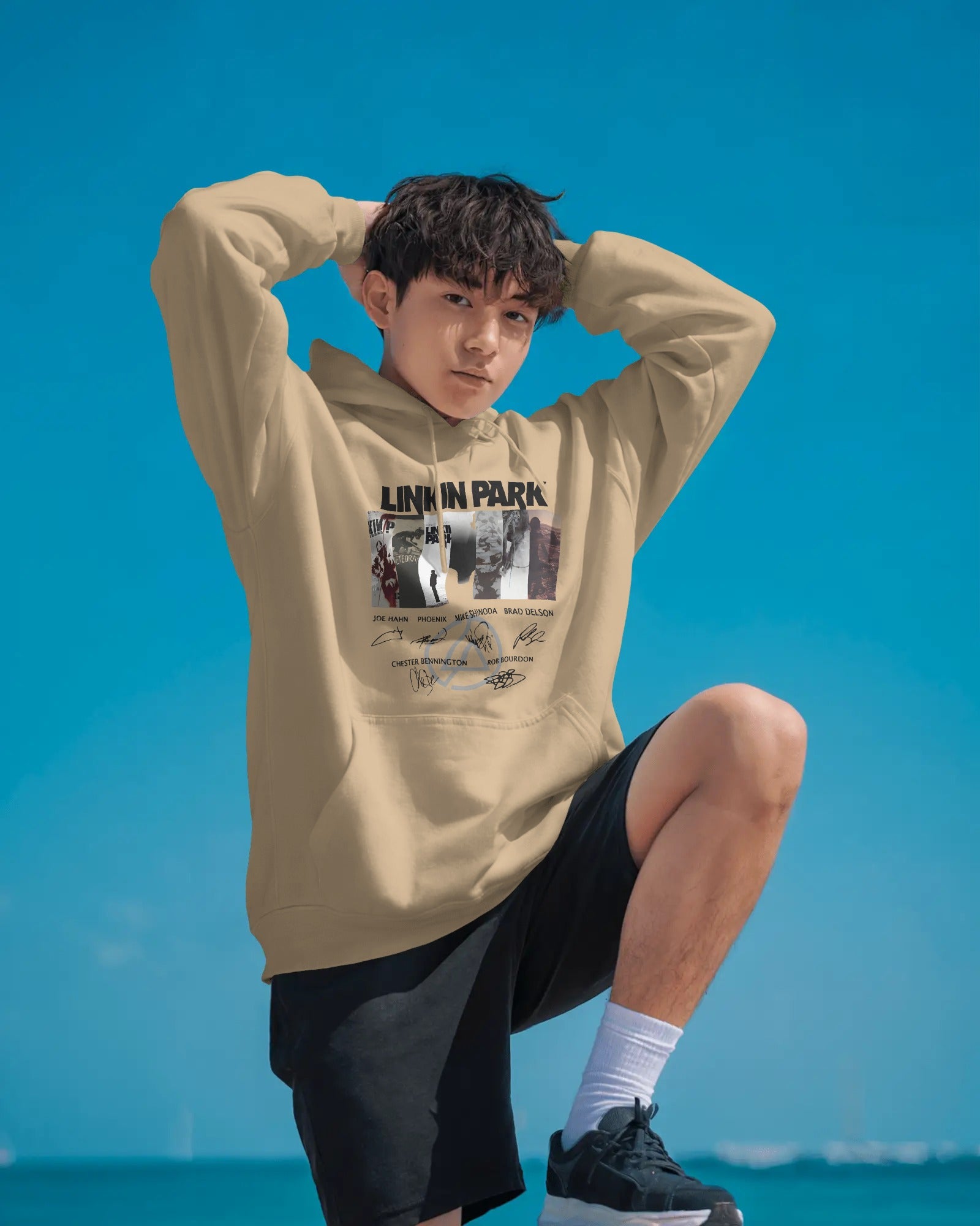 LP Signature Edition Beige Luxe Hoodie from Nitorious Atelier