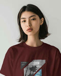 Summer Vibes Regular Fit Maroon T-shirt